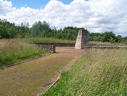 Peter Fidler commemorative stone cairn