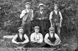 Group of builders from Dronfield 1900s